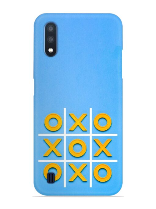 Yellow Plastic Crosses Snap Case for Samsung Galaxy M01 Zapvi