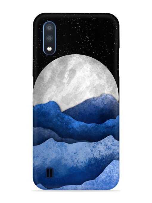 Full Moon Mountain Vector Snap Case for Samsung Galaxy M01