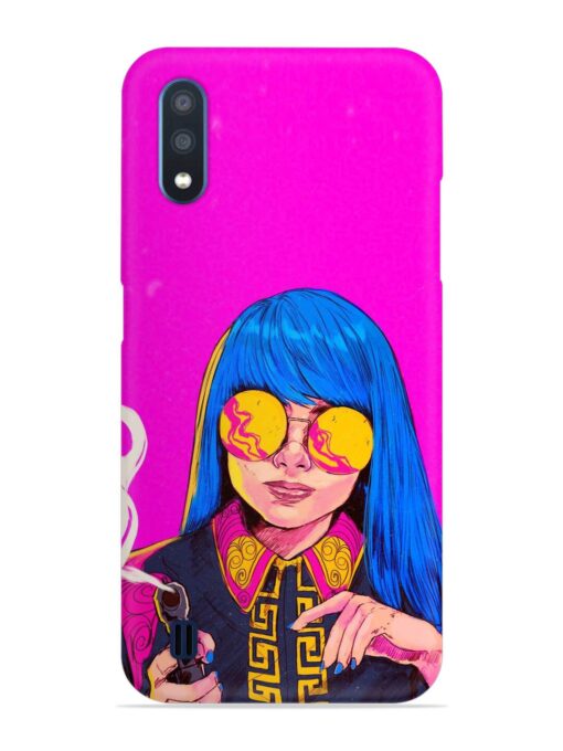 Aesthetic Anime Girl Snap Case for Samsung Galaxy M01