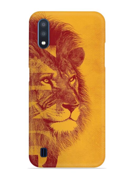 Gold Lion Crown Art Snap Case for Samsung Galaxy M01