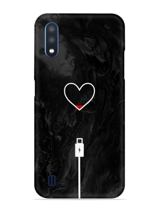 Heart Charging Vector Snap Case for Samsung Galaxy M01