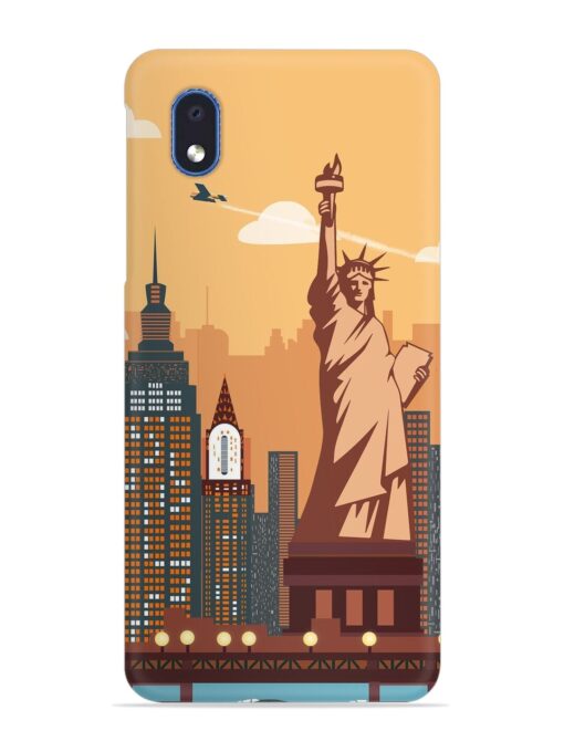 New York Statue Of Liberty Architectural Scenery Snap Case for Samsung Galaxy M01 Core