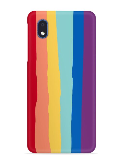 Rainbow Genuine Liquid Snap Case for Samsung Galaxy M01 Core