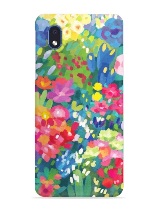 Watercolor Flower Art Snap Case for Samsung Galaxy M01 Core