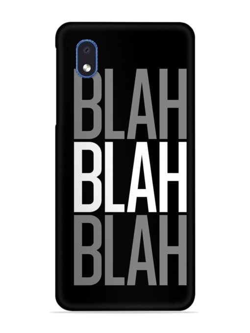 Blah Blah Blah Wallpaper Snap Case for Samsung Galaxy M01 Core Zapvi