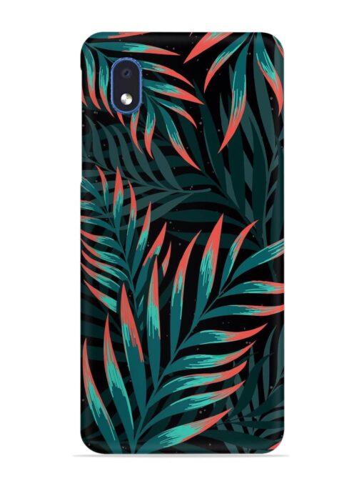 Green Leaf Art Snap Case for Samsung Galaxy M01 Core Zapvi