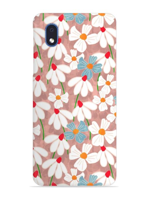 Abstract Petal Flowers Snap Case for Samsung Galaxy M01 Core