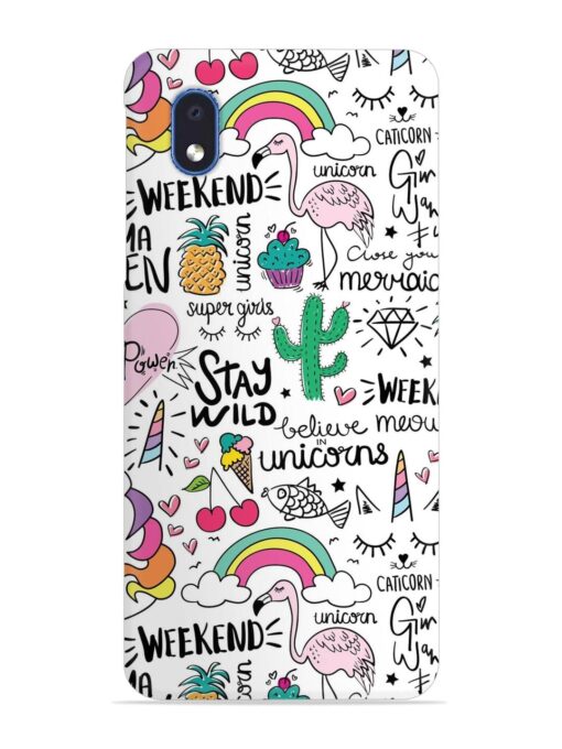 Unicorn Ice Cream Snap Case for Samsung Galaxy M01 Core