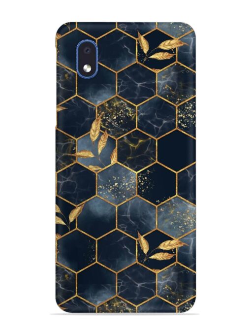 Marble Hexagon Seamless Snap Case for Samsung Galaxy M01 Core Zapvi