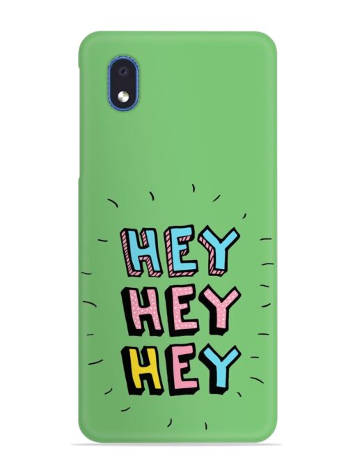 Hey Vector Cartoon Snap Case for Samsung Galaxy M01 Core Zapvi