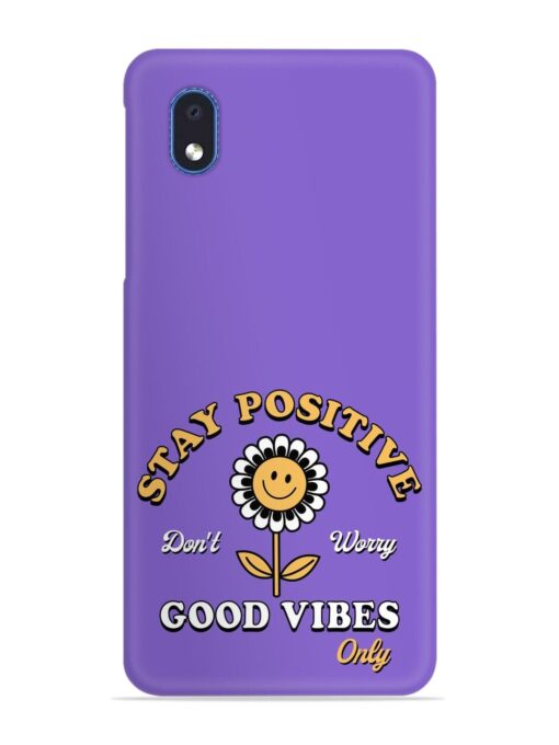 Retro Positive Flower Snap Case for Samsung Galaxy M01 Core