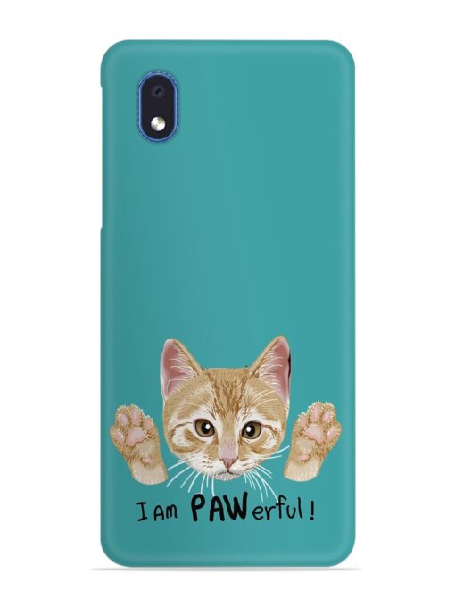 Typography Slogan Cat Snap Case for Samsung Galaxy M01 Core