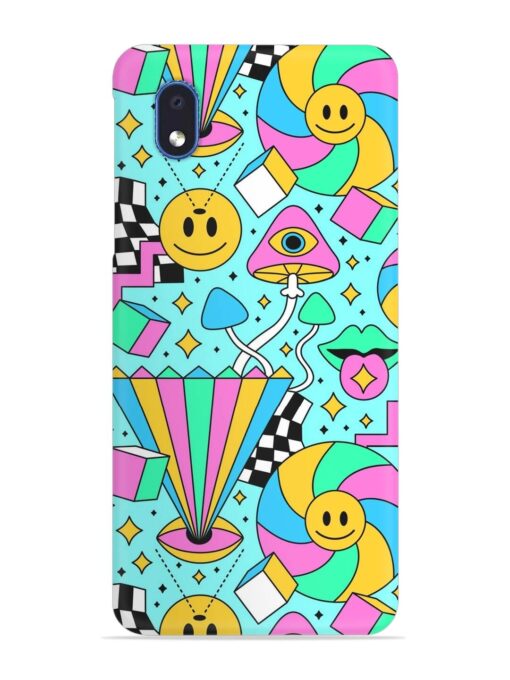 Trippy Rainbow 60S Snap Case for Samsung Galaxy M01 Core Zapvi