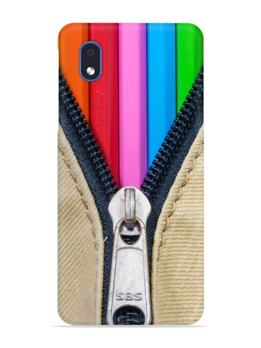 Zip In Color Snap Case for Samsung Galaxy M01 Core Zapvi