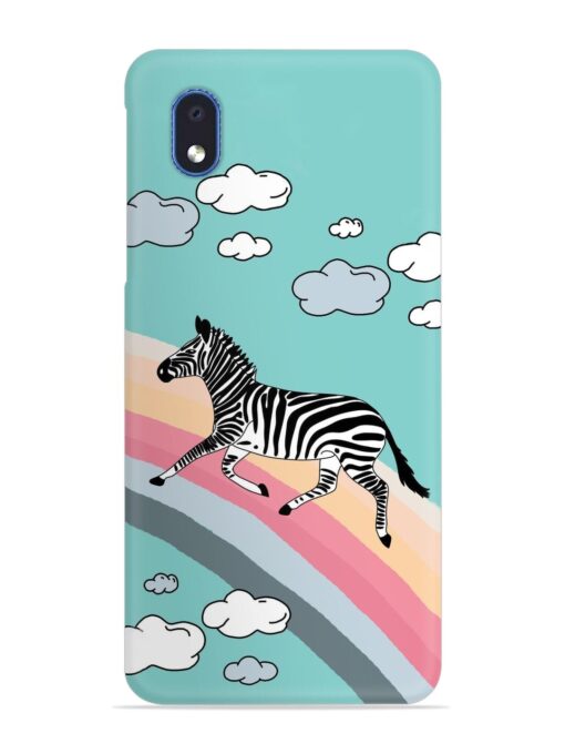 Running Zebra Snap Case for Samsung Galaxy M01 Core Zapvi