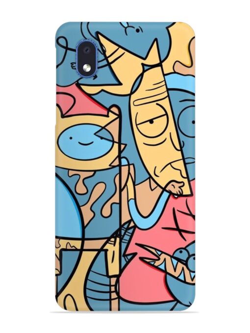 Silly Face Doodle Snap Case for Samsung Galaxy M01 Core