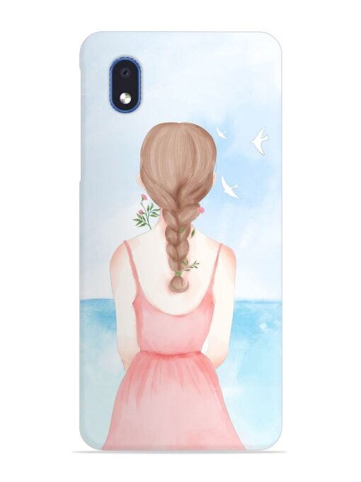 Watercolor Girl Vector Snap Case for Samsung Galaxy M01 Core