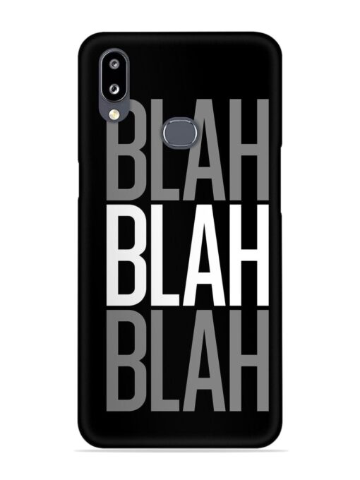 Blah Blah Blah Wallpaper Snap Case for Samsung Galaxy M01S Zapvi