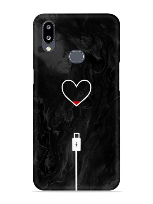 Heart Charging Vector Snap Case for Samsung Galaxy M01S Zapvi