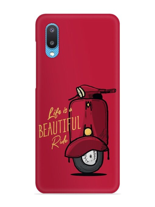 Life Is Beautiful Rides Snap Case for Samsung Galaxy M02 Zapvi