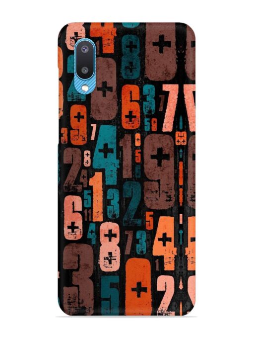 0 To 9 Art Snap Case for Samsung Galaxy M02 Zapvi