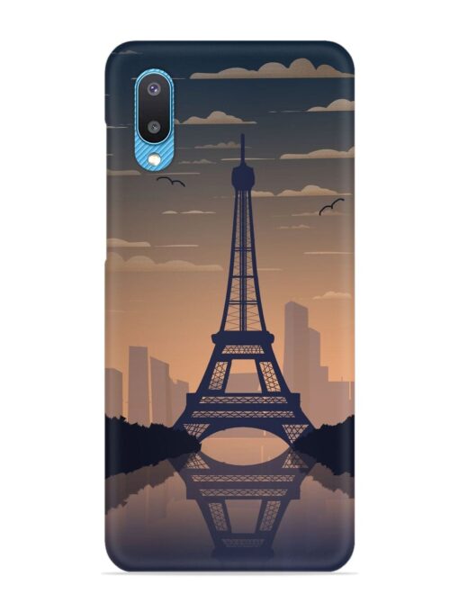 France Paris Eiffel Tower Gradient Snap Case for Samsung Galaxy M02 Zapvi