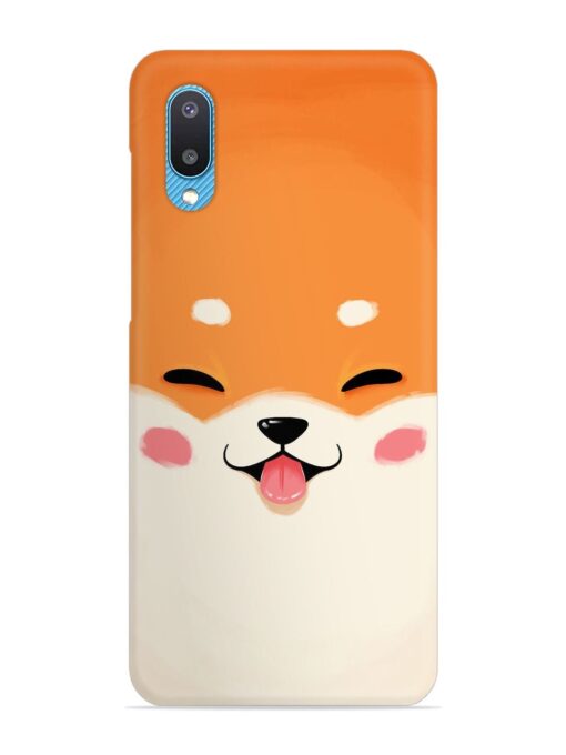 Cute Dog Face Vector Snap Case for Samsung Galaxy M02