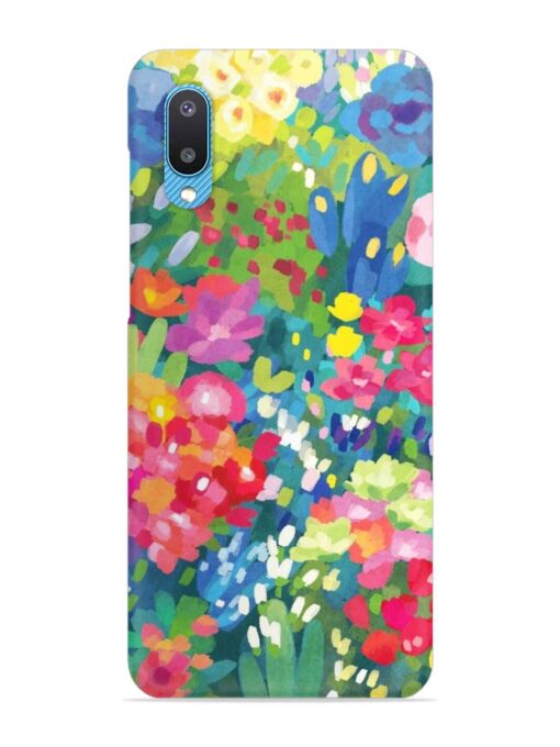 Watercolor Flower Art Snap Case for Samsung Galaxy M02