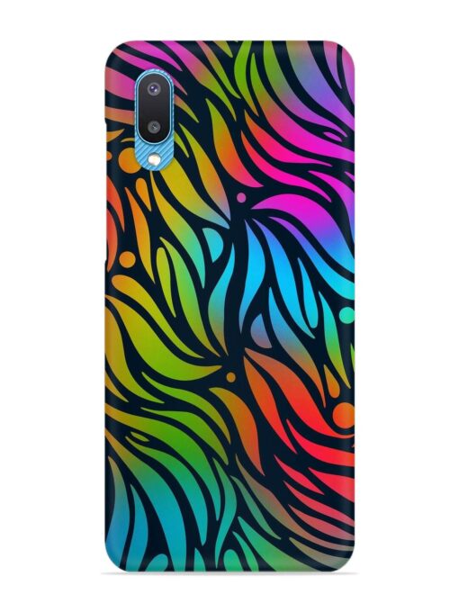 Abstract Leaf Design Snap Case for Samsung Galaxy M02 Zapvi