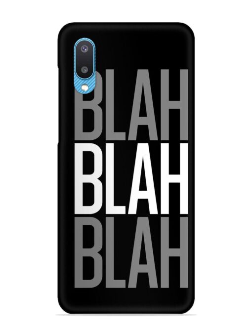 Blah Blah Blah Wallpaper Snap Case for Samsung Galaxy M02 Zapvi