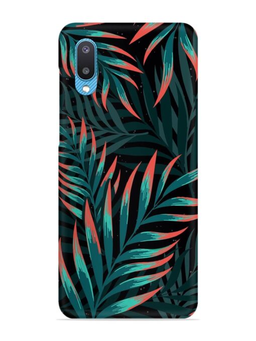 Green Leaf Art Snap Case for Samsung Galaxy M02 Zapvi