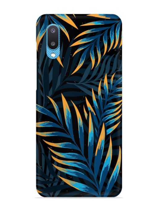 Abstract Leaf Art Snap Case for Samsung Galaxy M02 Zapvi