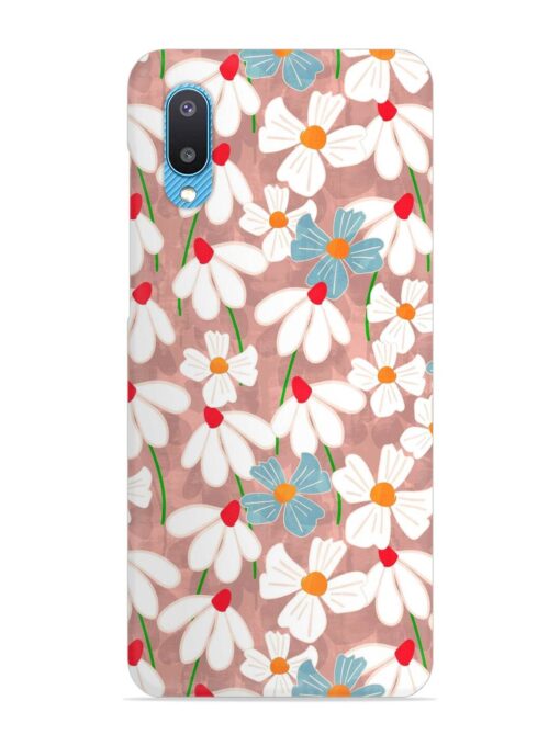 Abstract Petal Flowers Snap Case for Samsung Galaxy M02 Zapvi