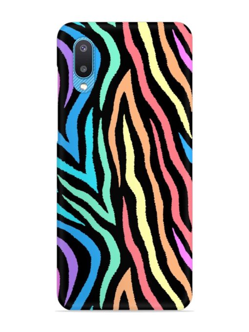 Colorful Abstract Zebra Snap Case for Samsung Galaxy M02