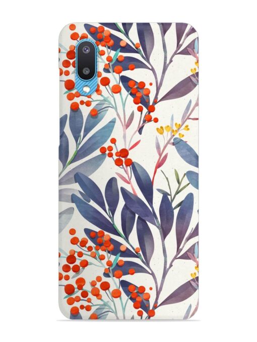 Seamless Floral Pattern Snap Case for Samsung Galaxy M02 Zapvi