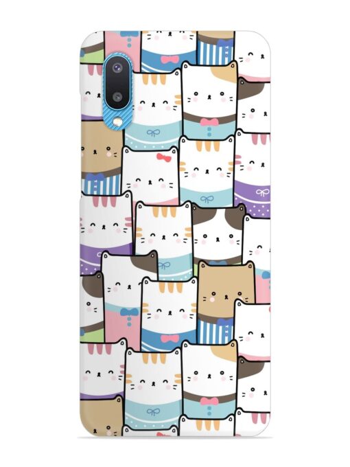 Cute Adorable Cat Snap Case for Samsung Galaxy M02 Zapvi