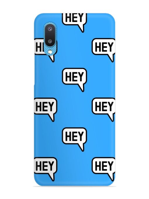 Hey Text Message Snap Case for Samsung Galaxy M02 Zapvi