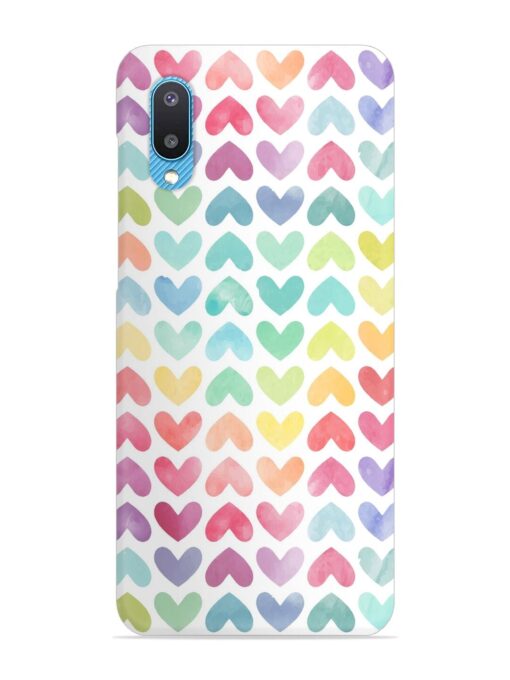 Seamless Colorful Watercolor Snap Case for Samsung Galaxy M02 Zapvi