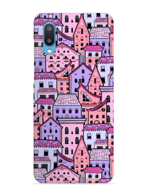 Seamless Pattern Houses Snap Case for Samsung Galaxy M02