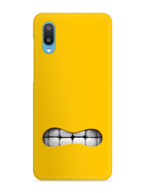 Mouth Character On Snap Case for Samsung Galaxy M02