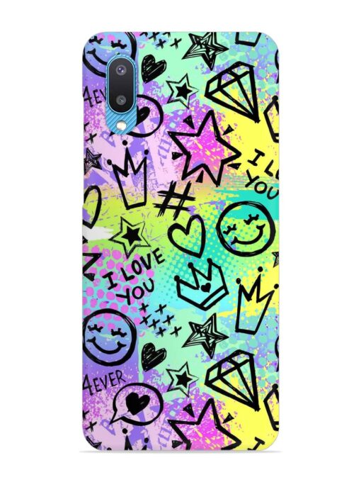 Bright Seamless Pattern Snap Case for Samsung Galaxy M02