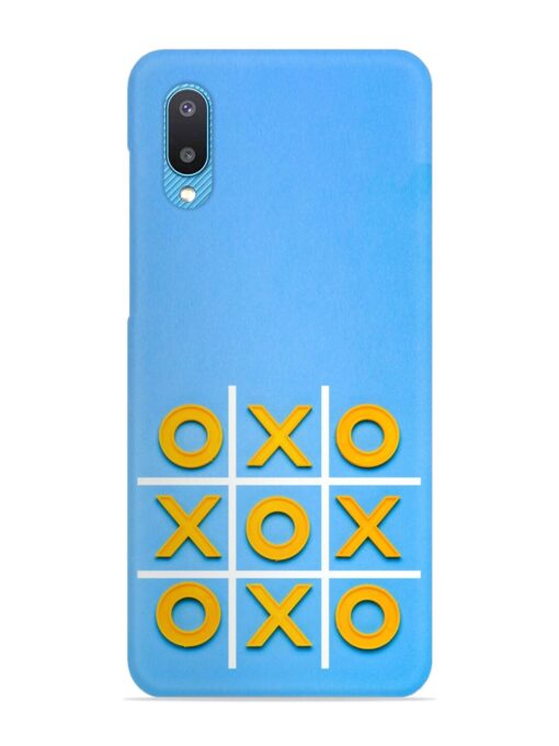 Yellow Plastic Crosses Snap Case for Samsung Galaxy M02 Zapvi