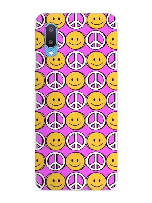 Smiley Face Peace Snap Case for Samsung Galaxy M02