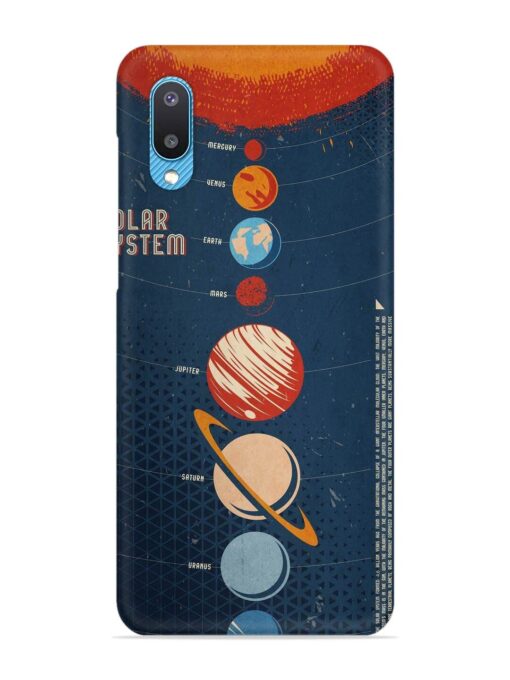 Solar System Vector Snap Case for Samsung Galaxy M02