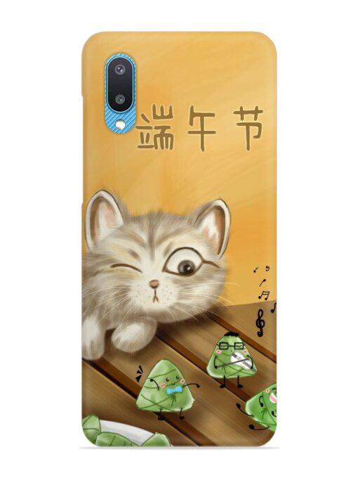 Cat Scorpion Dancing Snap Case for Samsung Galaxy M02 Zapvi