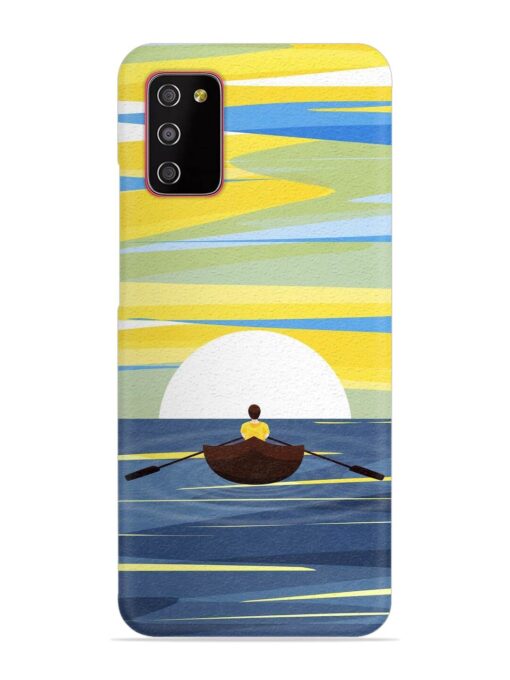 Rowing Person Ferry Paddle Snap Case for Samsung Galaxy M02S