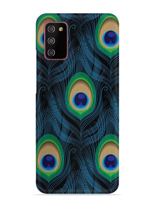 Seamless Pattern Peacock Snap Case for Samsung Galaxy M02S