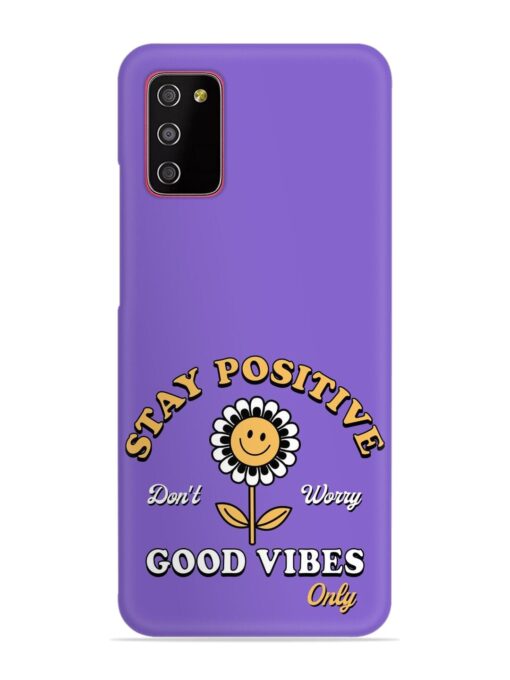 Retro Positive Flower Snap Case for Samsung Galaxy M02S Zapvi