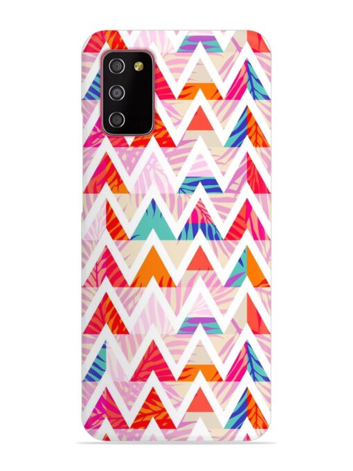 Abstract Triangle Background Snap Case for Samsung Galaxy M02S Zapvi