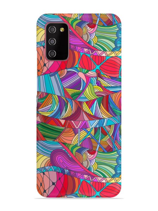 Seamless Patterns Hand Drawn Snap Case for Samsung Galaxy M02S Zapvi